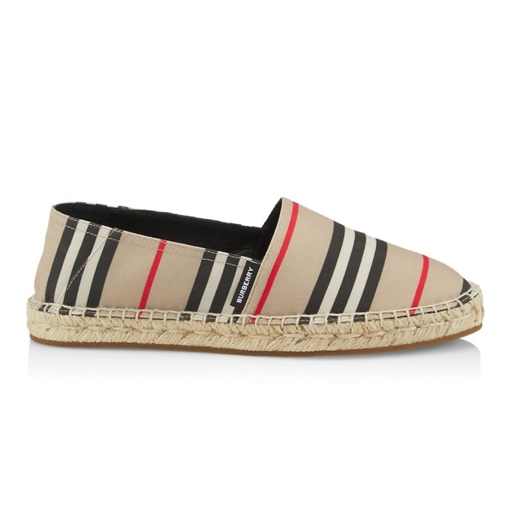 Authentic Burberry Icon Stripe Espadrilles size 37.5
